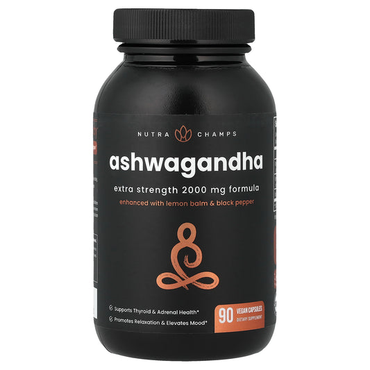 NutraChamps, Ashwagandha, 90 Vegan Capsules