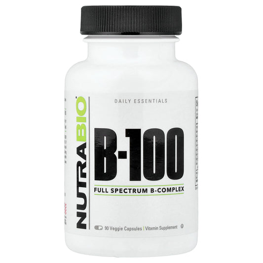 NutraBio, B-100, 90 Veggie Capsules