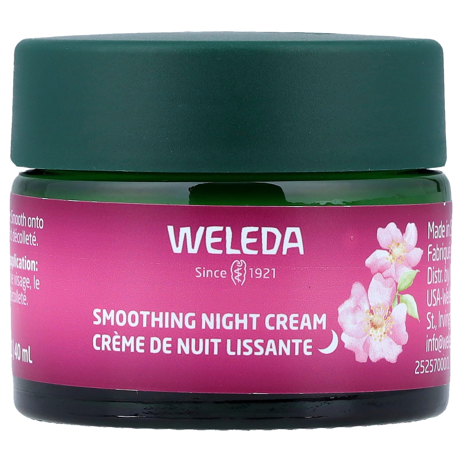 Weleda, Smoothing Night Cream, Wild Rose & White Tea, 1.3 fl oz (40 ml)