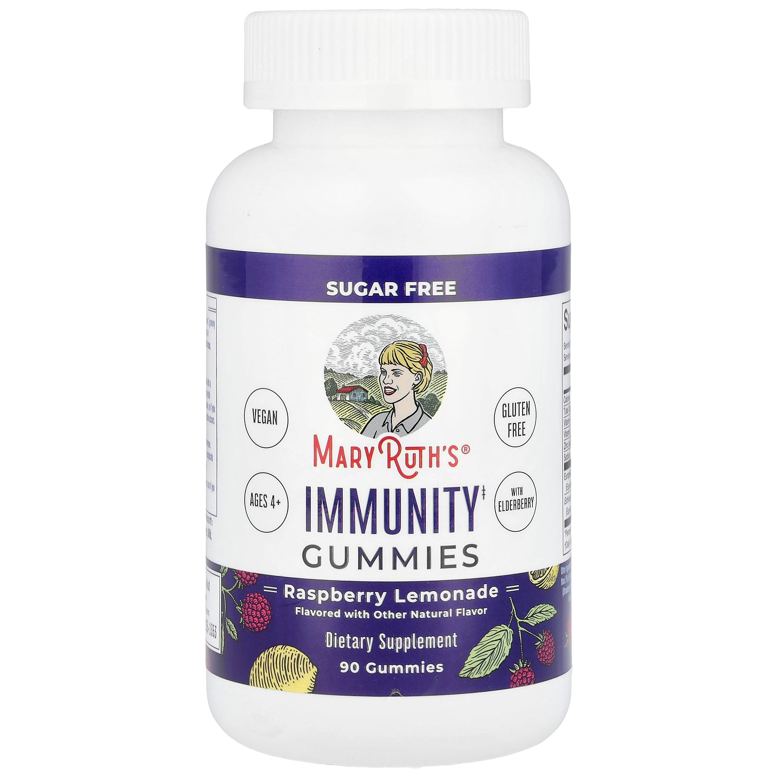 MaryRuth's, Immunity Gummies, Raspberry Lemonade, 90 Gummies