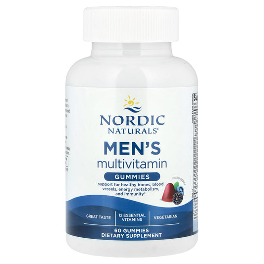 Nordic Naturals, Men's Multivitamin Gummies, Mixed Berry, 60 Gummies