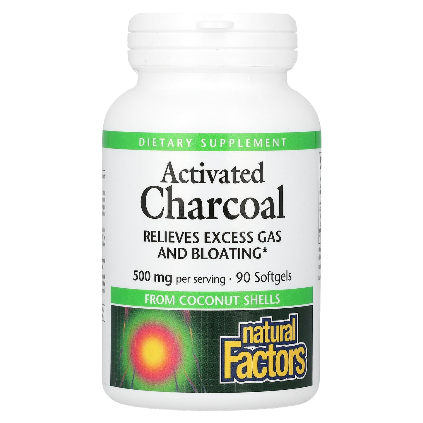 Natural Factors, Activated Charcoal, 90 Softgels (250 mg per Softgel)