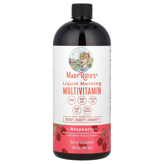 MaryRuth's, Liquid Morning Multivitamin, Raspberry, 30 fl oz (887 ml)