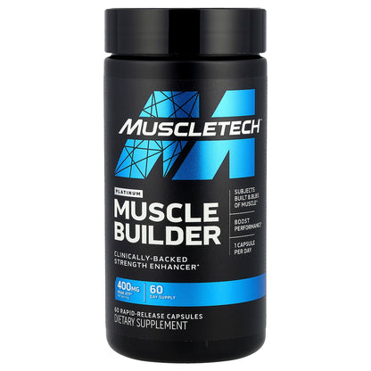 MuscleTech, Platinum Muscle Builder, 400 mg, 60 Rapid-Release Capsules