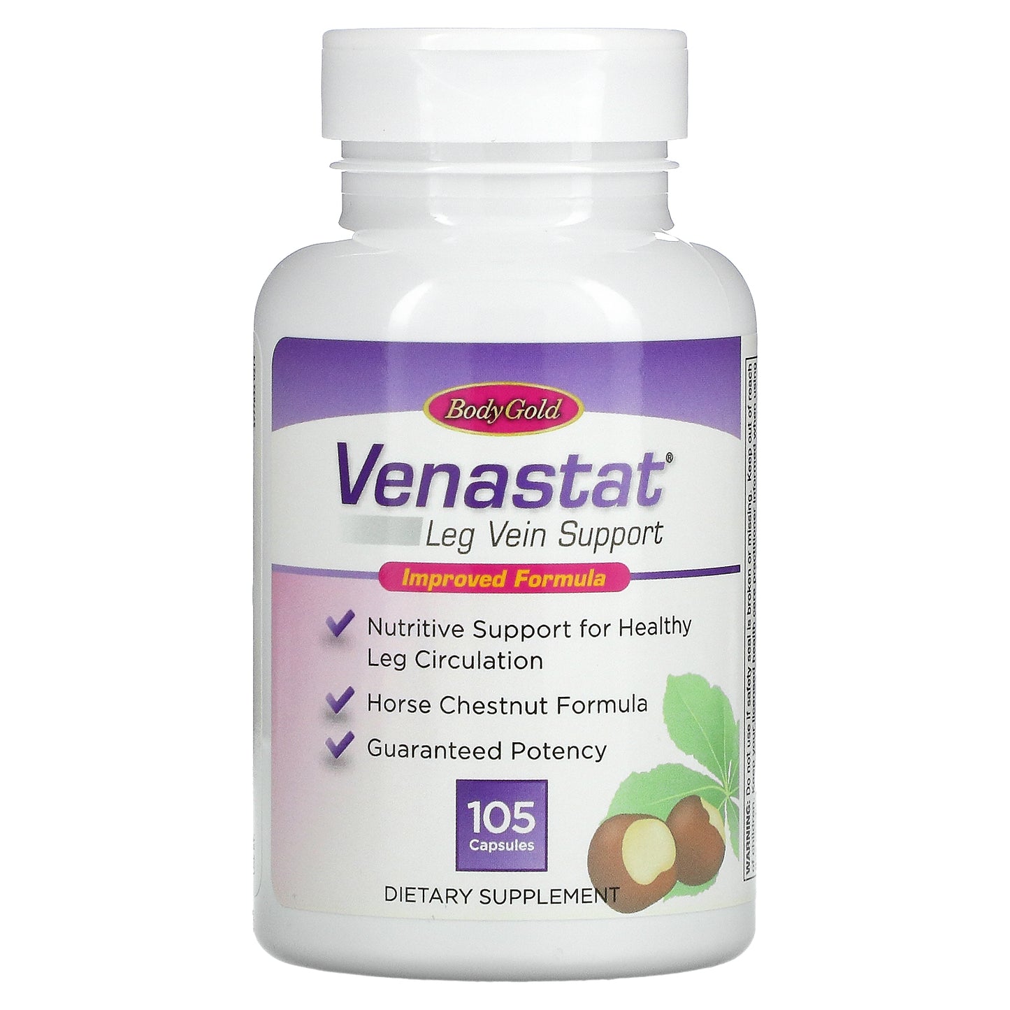 BodyGold, Venastat Leg Vein Health, 105 Capsules