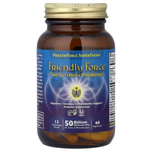 HealthForce Superfoods, Friendly Force™, The Ultimate Probiotic, 60 VeganCaps™