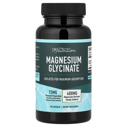 SMNutrition, Magnesium Glycinate , 120 Capsules (36 mg Per Capsule)