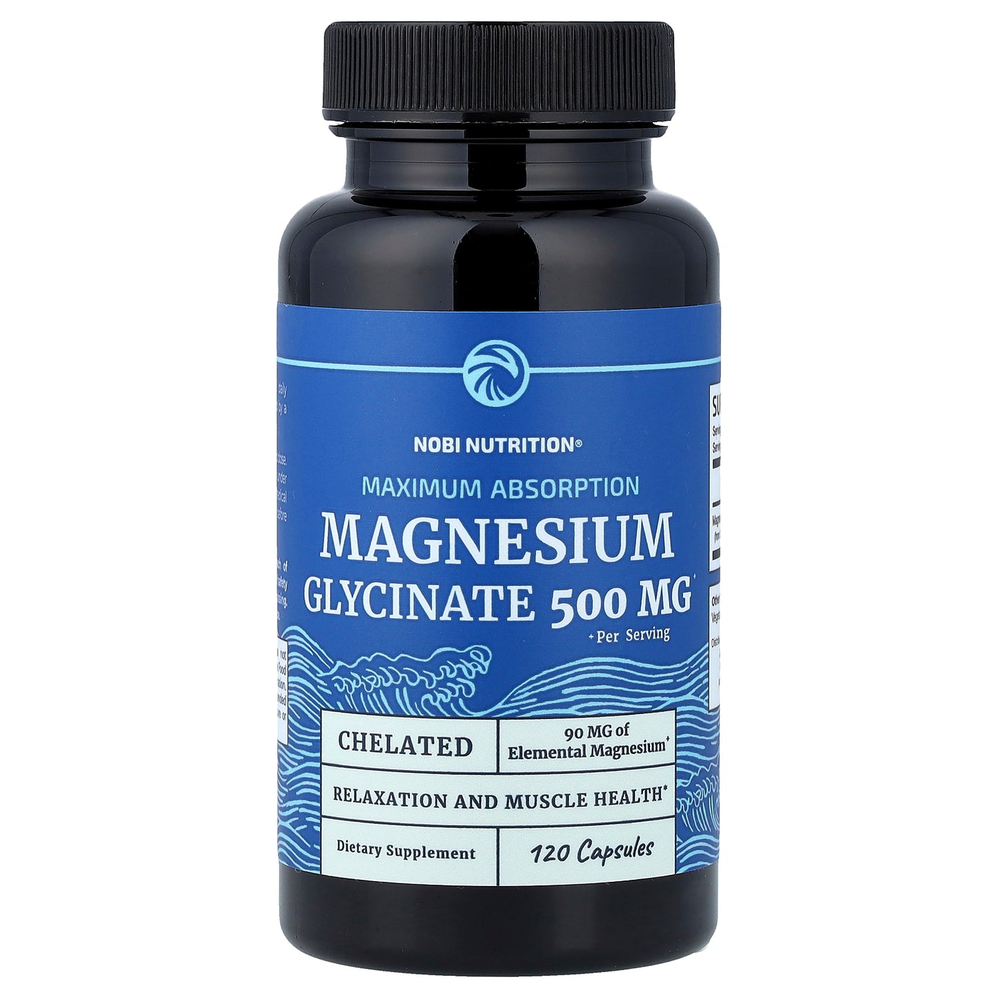 Nobi Nutrition, Magnesium Glycinate, Maximum Absorption, 120 Capsules (250 mg per Capsule)