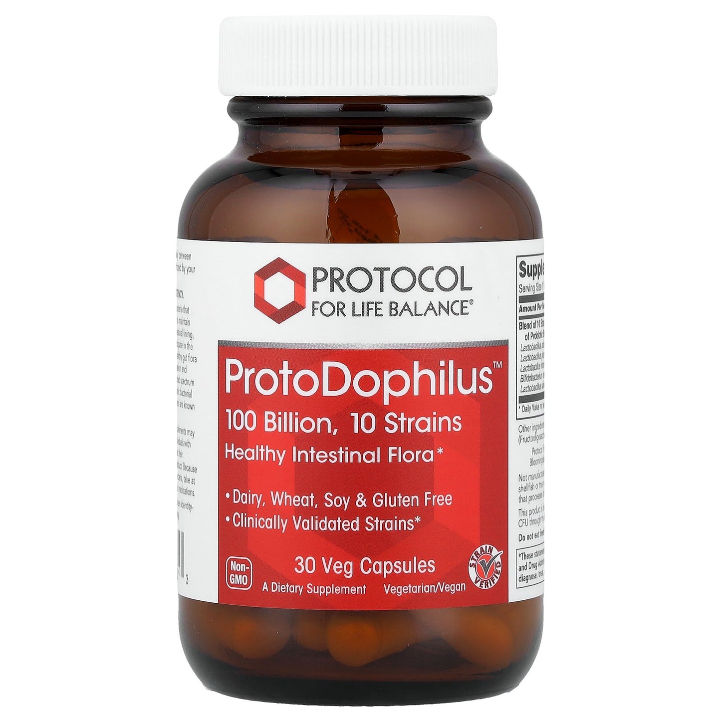 Protocol for Life Balance, ProtoDophilus™, 100 Billion, 30 Veg Capsules