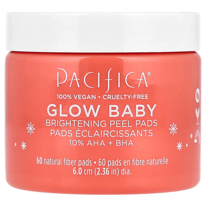 Pacifica, Glow Baby, Brightening Peel Pads, 60 Pads