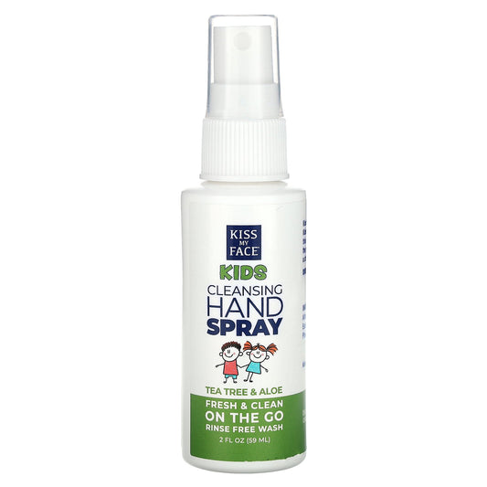 Kiss My Face, Kids Cleansing Hand Spray, Tea Tree & Aloe, 2 fl oz (59 ml)