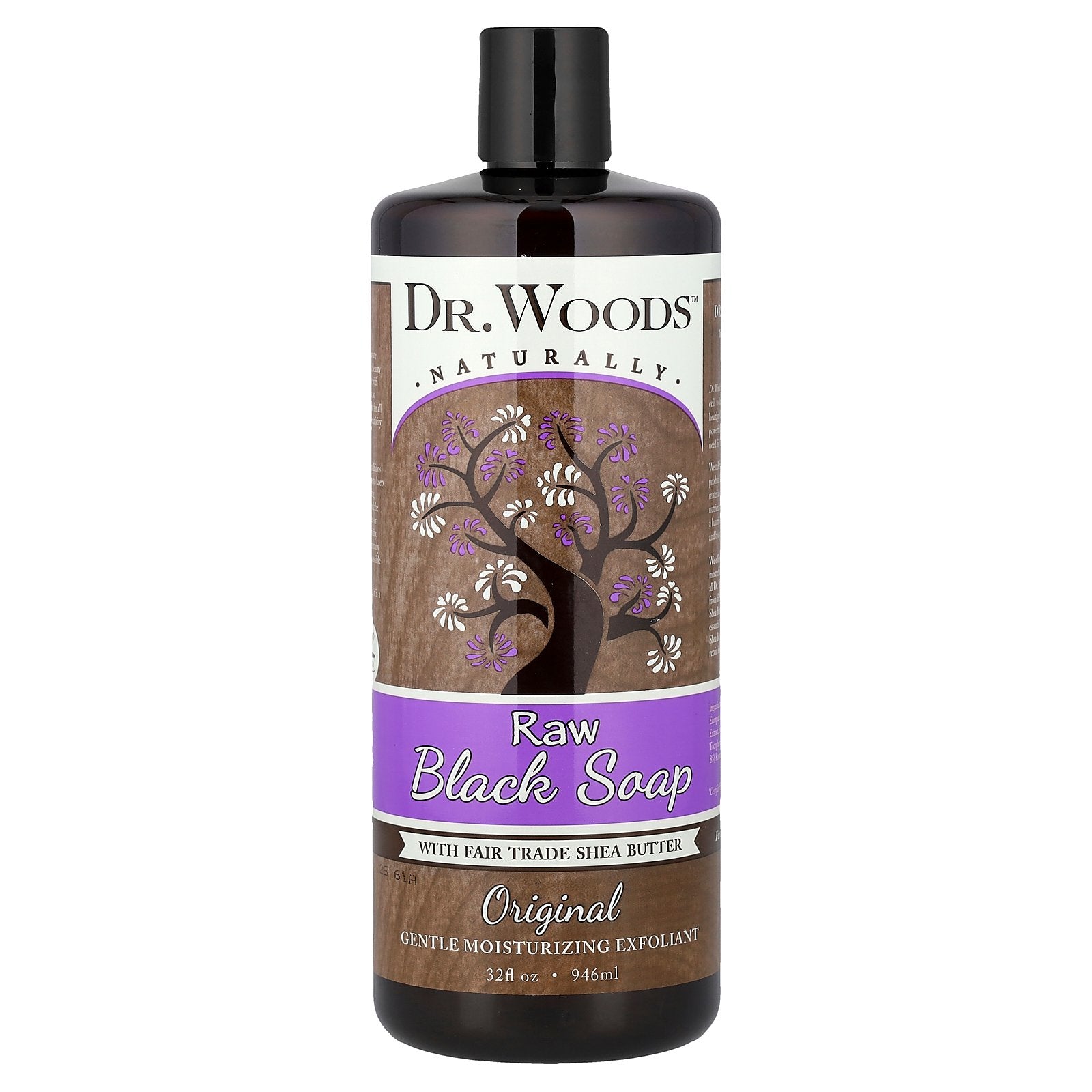 Dr. Woods, Raw Black Soap, Original, 32 fl oz (946 ml)