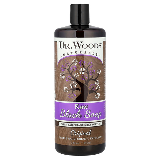 Dr. Woods, Raw Black Soap, Original, 32 fl oz (946 ml)