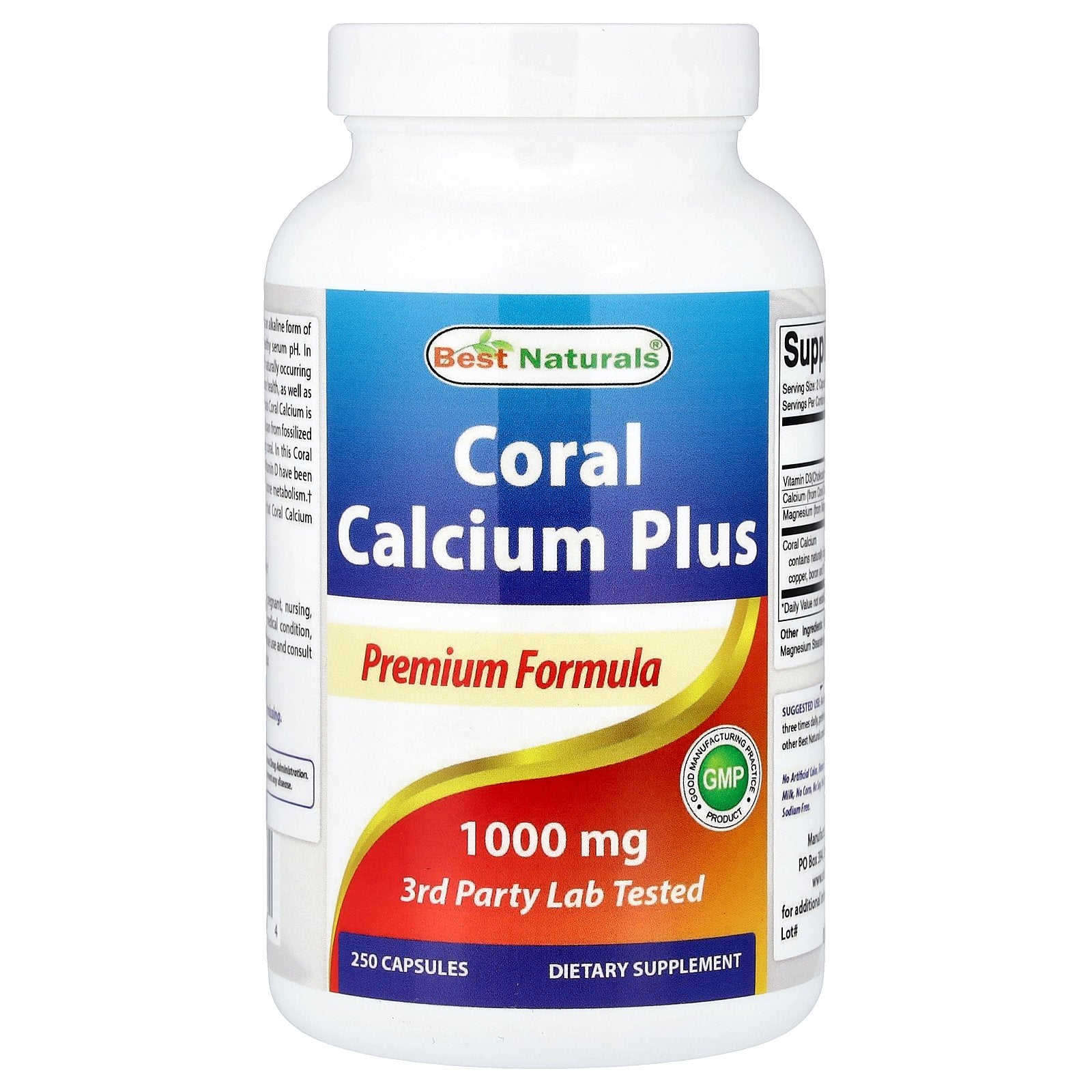 Best Naturals, Coral Calcium Plus, 250 Capsules
