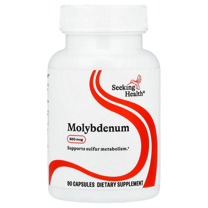 Seeking Health, Molybdenum, 500 mcg, 90 Capsules