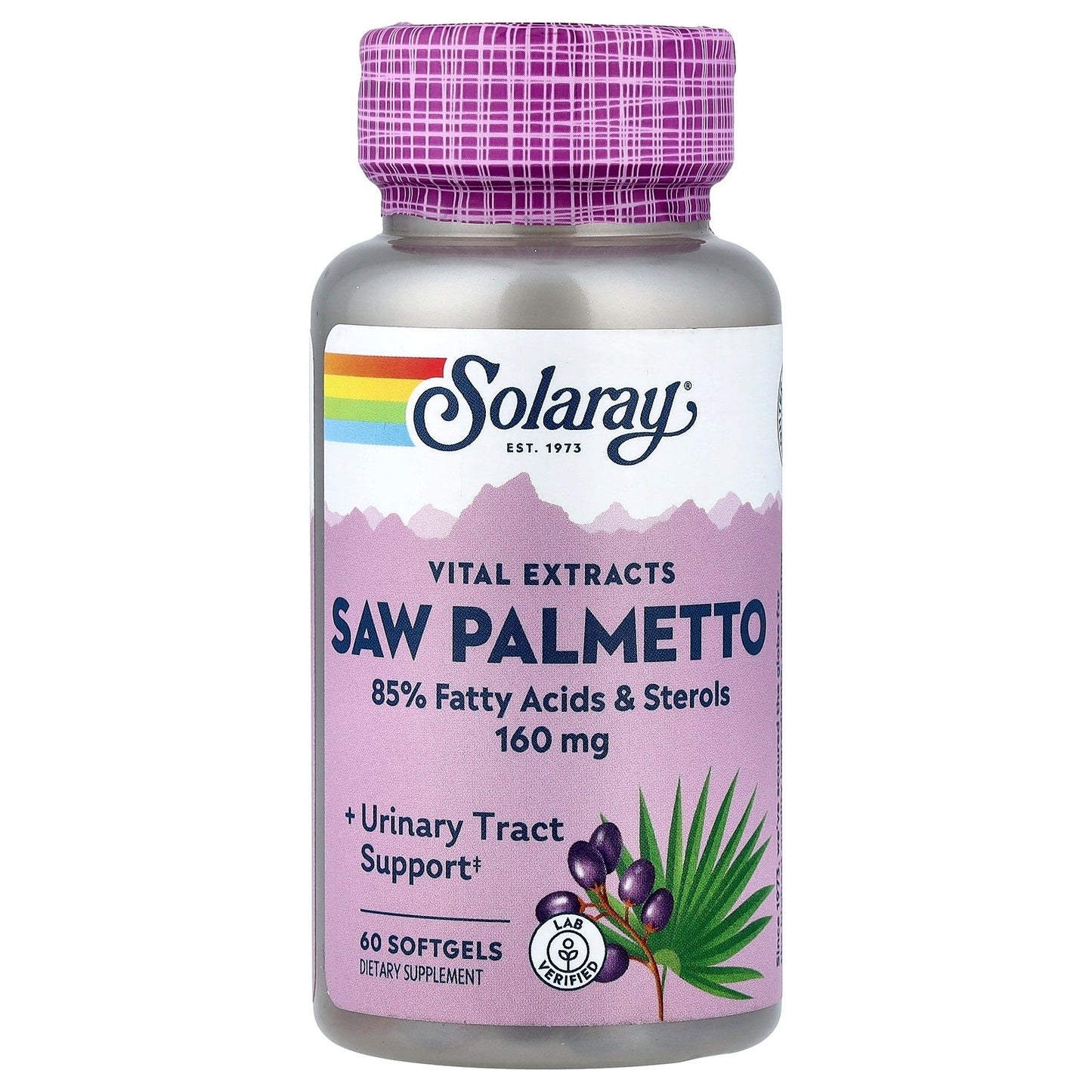 Solaray, Vital Extracts, Saw Palmetto, 160 mg, 60 Softgels