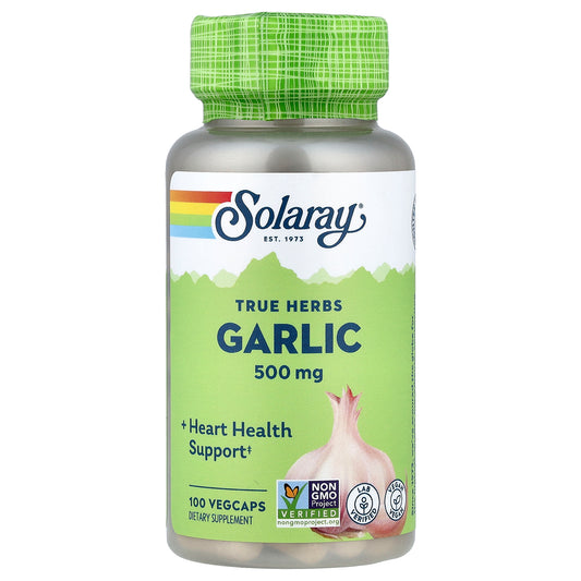 Solaray, True Herbs, Garlic, 500 mg, 100 VegCaps
