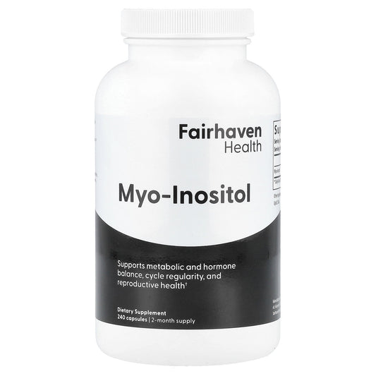 Fairhaven Health, Myo-Inositol, 2,000 mg, 240 Capsules (500 mg per Capsule)