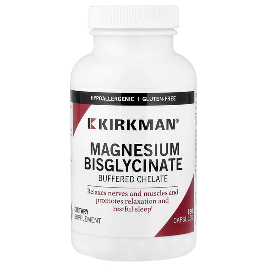 Kirkman Labs, Magnesium Bisglycinate, Buffered Chelate, 180 Capsules (50 mg per Capsule)