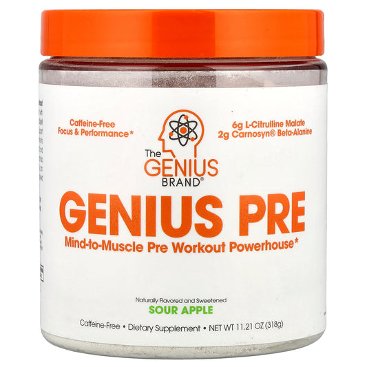 The Genius Brand, Genius Pre, Sour Apple, 11.21 oz (318 g)