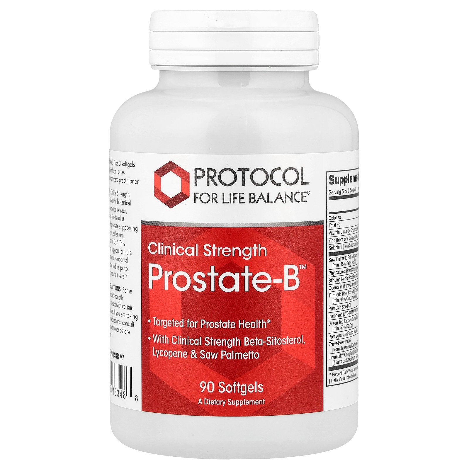 Protocol for Life Balance, Prostate-B™, Clinical Strength, 90 Softgels