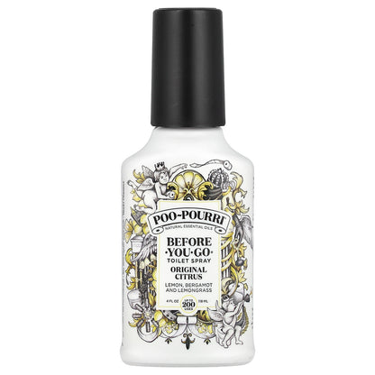 Poo-Pourri, Before-You-Go® Toilet Sprays, Original Citrus, 4 fl oz (118 ml)