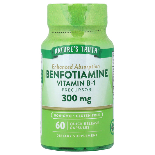 Nature's Truth, Benfotiamine, 300 mg, 60 Quick Release Capsules