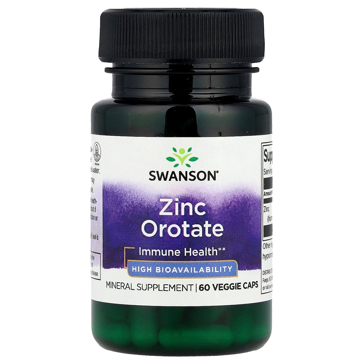 Swanson, Zinc Orotate, 60 Veggie Caps (10 mg per Cap)