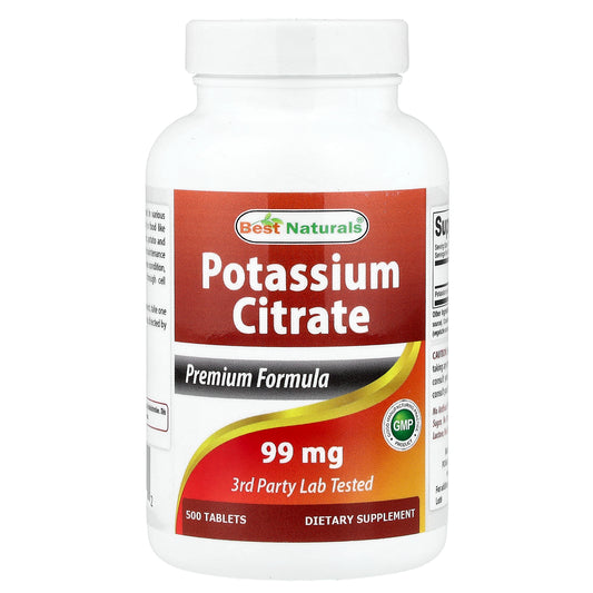 Best Naturals, Potassium Citrate, 99 mg, 500 Tablets