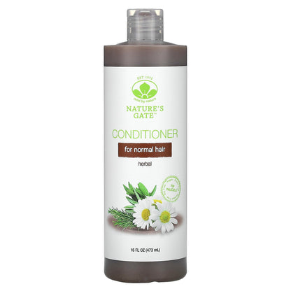 Mild By Nature, (Nature's Gate), Herbal Conditioner for Normal Hair, 16 fl oz (473 ml)