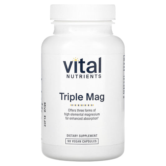 Vital Nutrients, Triple Mag, 90 Vegan Capsules