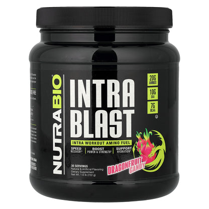NutraBio, Intra Blast, Intra Workout Amino Fuel, Dragonfruit Candy, 1.6 lb (722 g)
