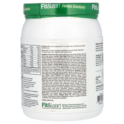 Fit & Lean, Meal Shake, Complete Fitness Nutrition, Cookies & Cream, 1 lb (450 g)