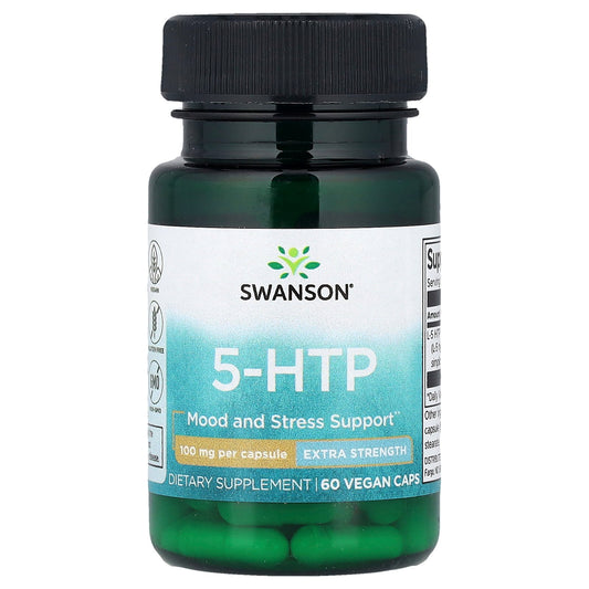 Swanson, 5-HTP, 100 mg, 60 Vegan Caps