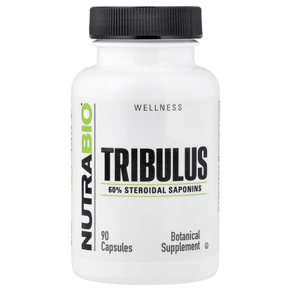 NutraBio, Tribulus, 90 Capsules (500 mg per Capsule)