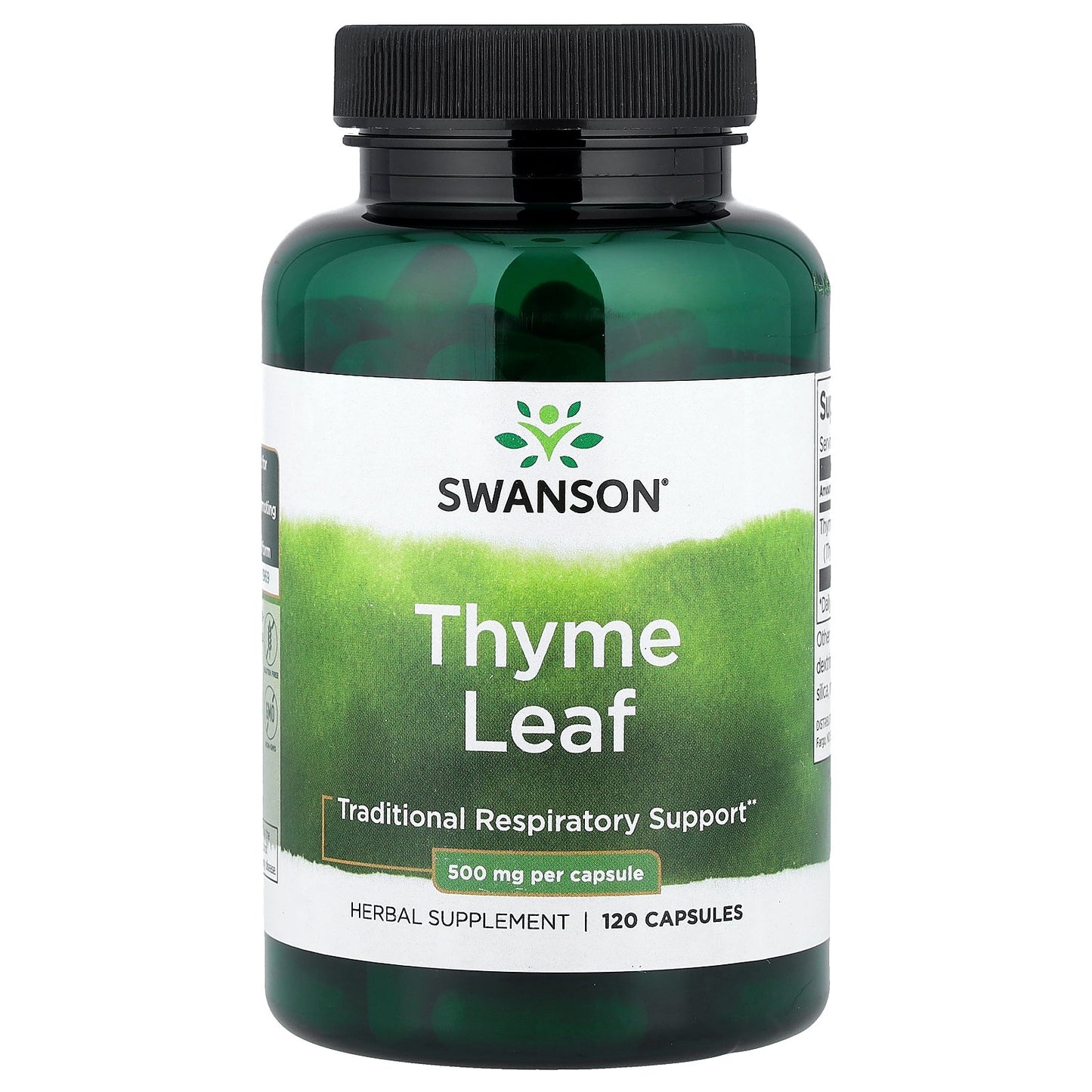 Swanson, Thyme Leaf, 500 mg , 120 Capsules