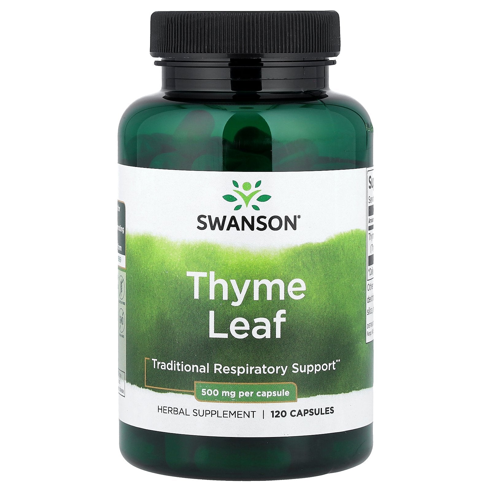 Swanson, Thyme Leaf, 500 mg , 120 Capsules