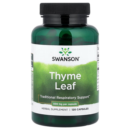 Swanson, Thyme Leaf, 500 mg , 120 Capsules