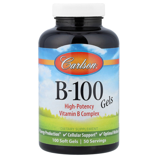 Carlson, B-100 Gels, 100 Soft Gels