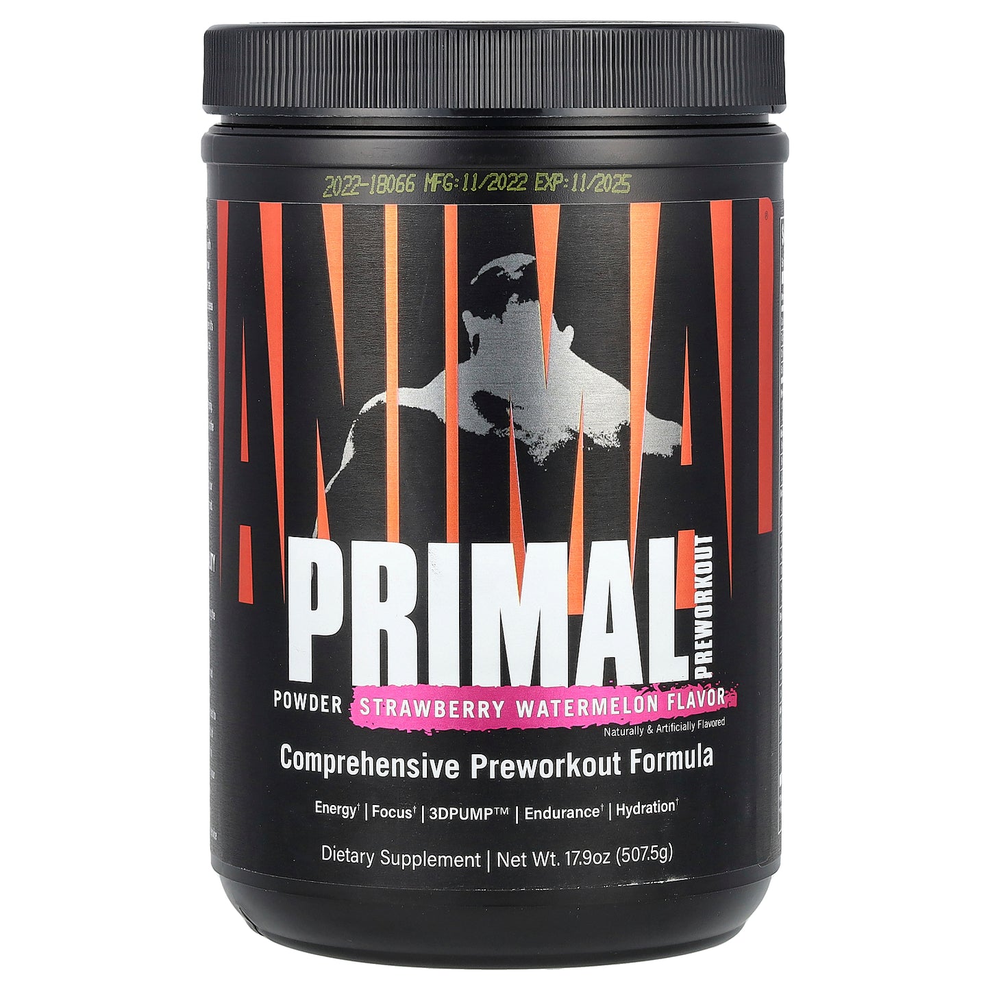 Animal, Primal Preworkout Powder, Strawberry Watermelon, 17.9 oz (507.5 g)