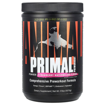 Animal, Primal Preworkout Powder, Strawberry Watermelon, 17.9 oz (507.5 g)