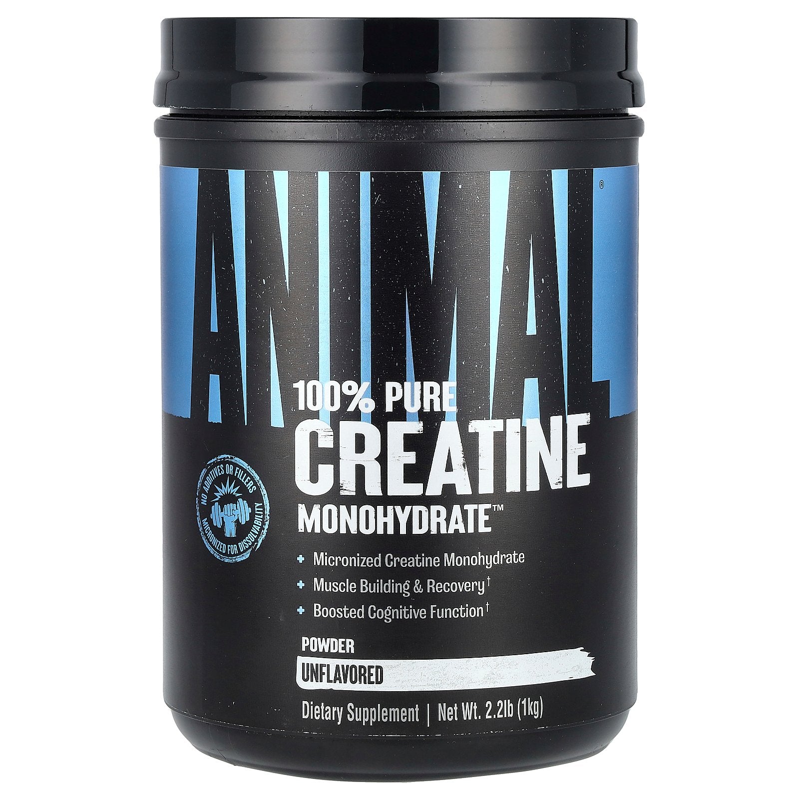 Animal, 100% Pure Creatine Monohydrate™ Powder, Unflavored, 2.2 lb (1 kg)