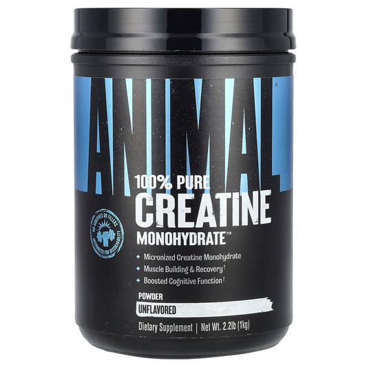 Animal, 100% Pure Creatine Monohydrate™ Powder, Unflavored, 2.2 lb (1 kg)