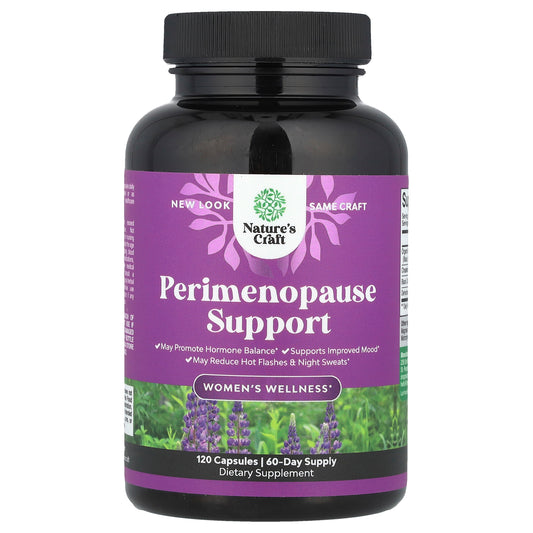 Nature's Craft, Women's Wellness, Perimenopause Support, 120 Capsules