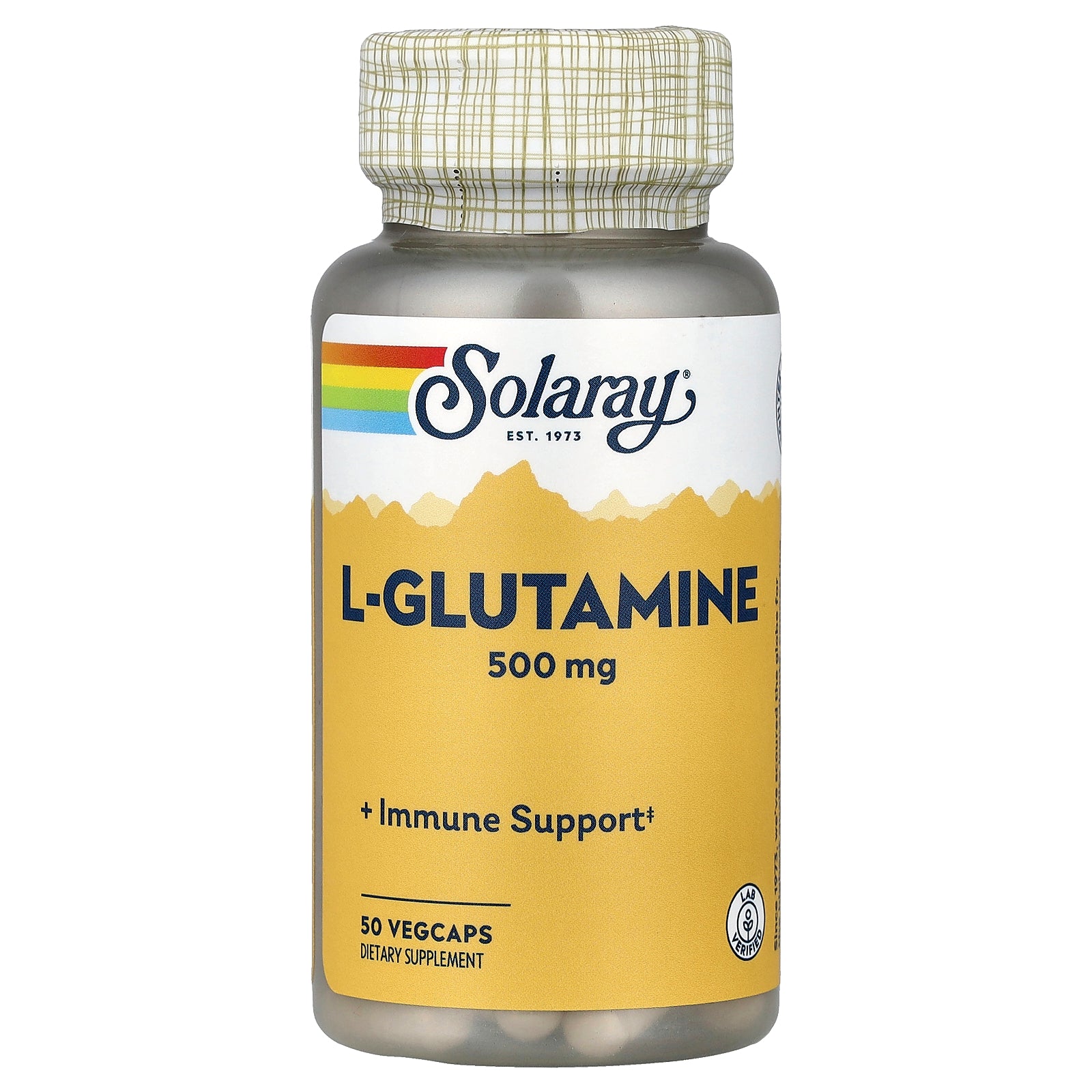 Solaray, L-Glutamine , 500 mg , 50 VegCaps