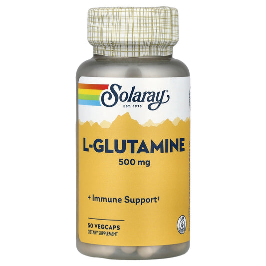 Solaray, L-Glutamine , 500 mg , 50 VegCaps