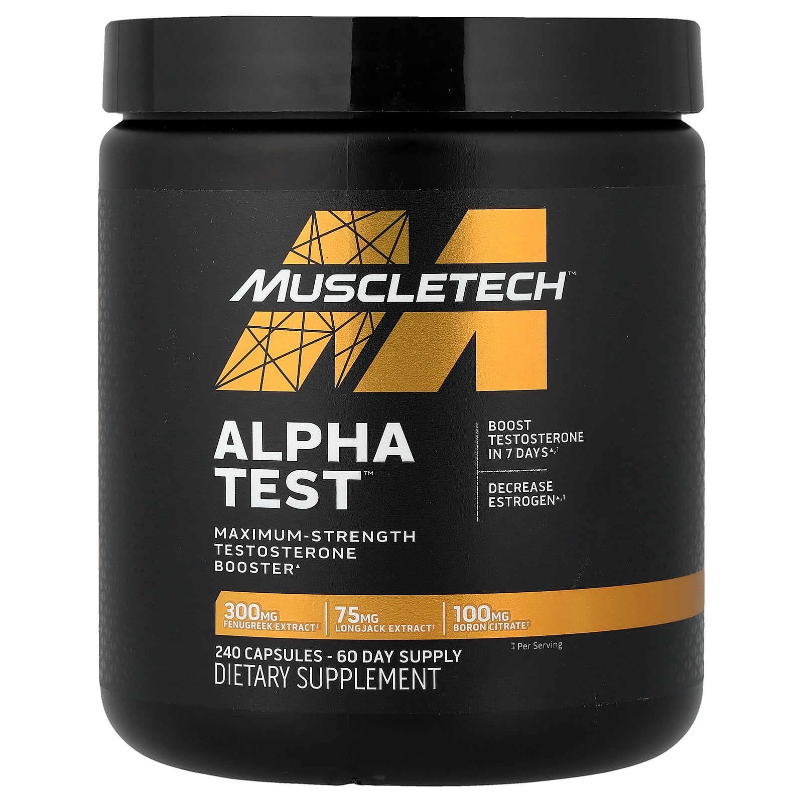 MuscleTech, AlphaTest™, 240 Capsules
