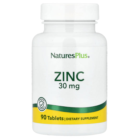 NaturesPlus, Zinc, 30 mg, 90 Tablets