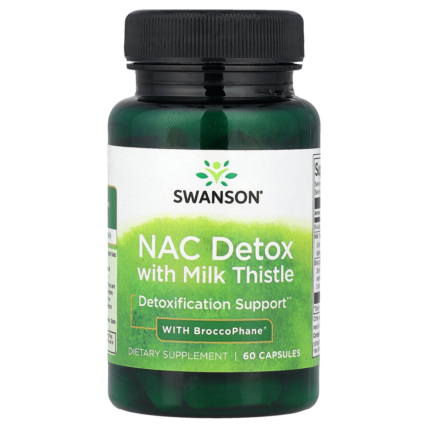 Swanson, NAC Detox with Milk Thistle with BroccoPhane®, 60 Capsules