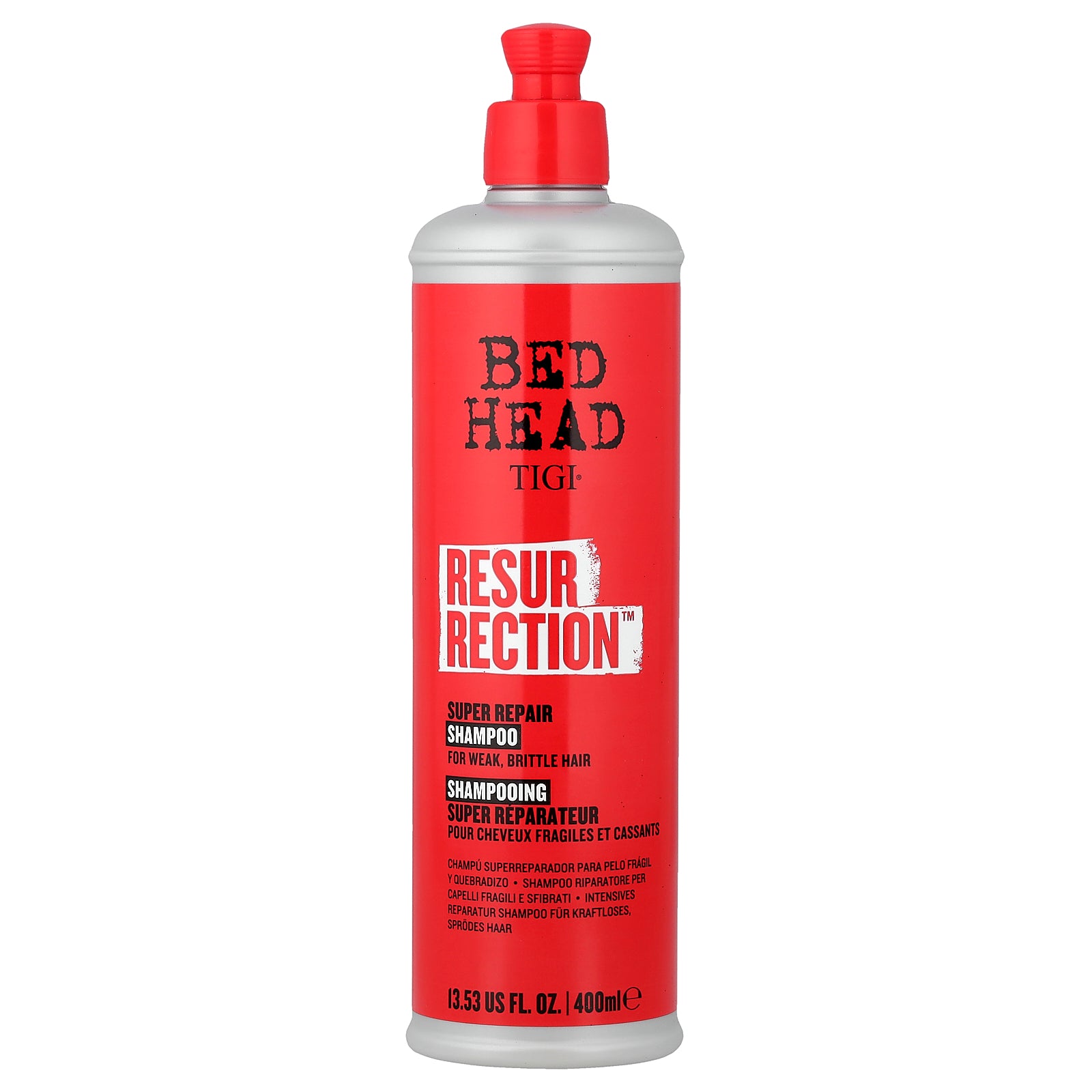 TIGI, Bed Head, Resurrection™, Super Repair Shampoo, For Weak, Brittle Hair, 13.53 fl oz (400 ml)